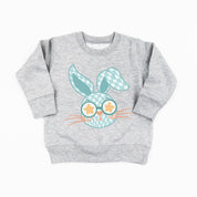 Blue Checkered Bunny - Child Sweater Little Mama Shirt Shop