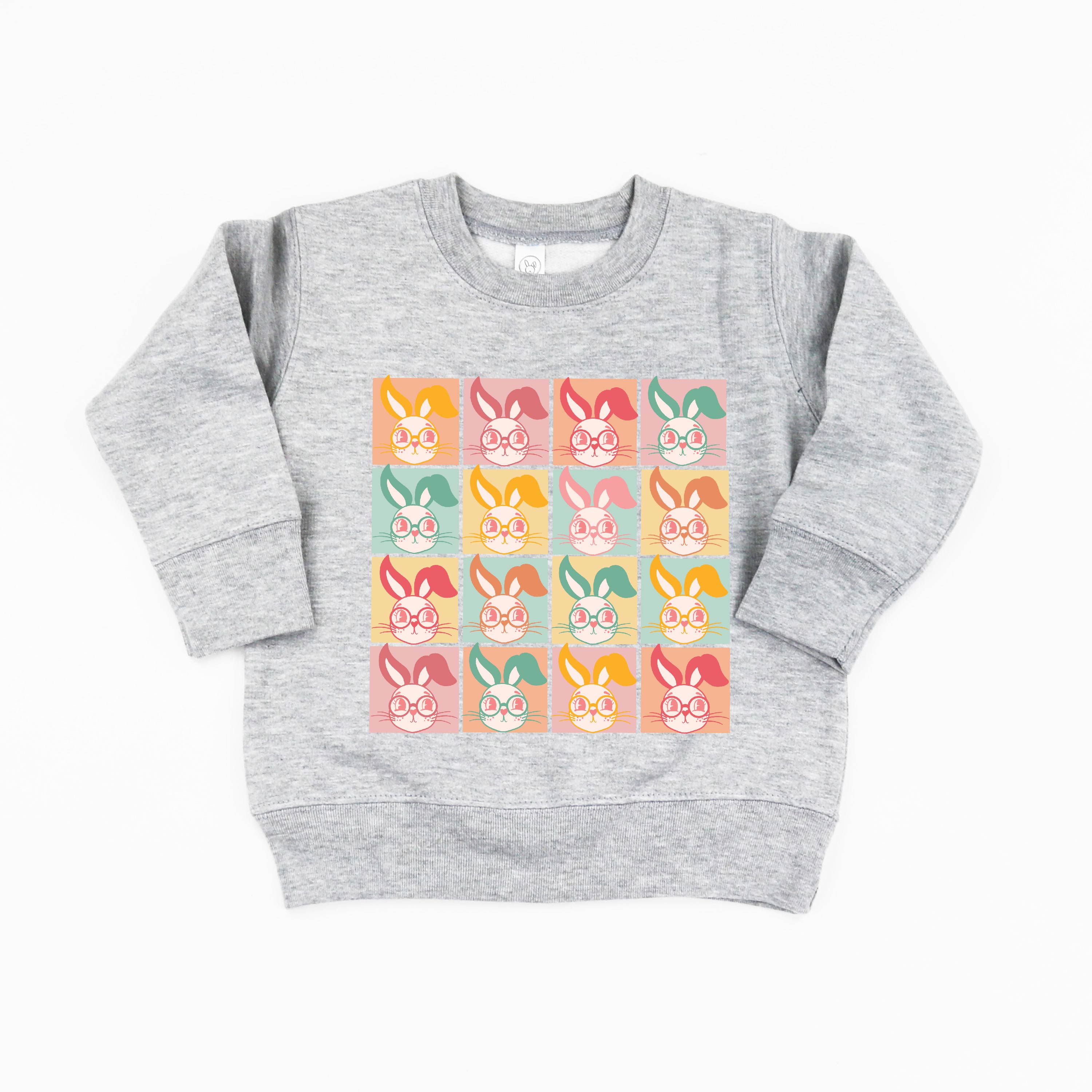 Clever Pastel Bunnies - Child Sweater Little Mama Shirt Shop