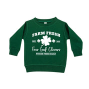 Farm Fresh Four Leaf Clovers - Child Sweater Little Mama Shirt Shop