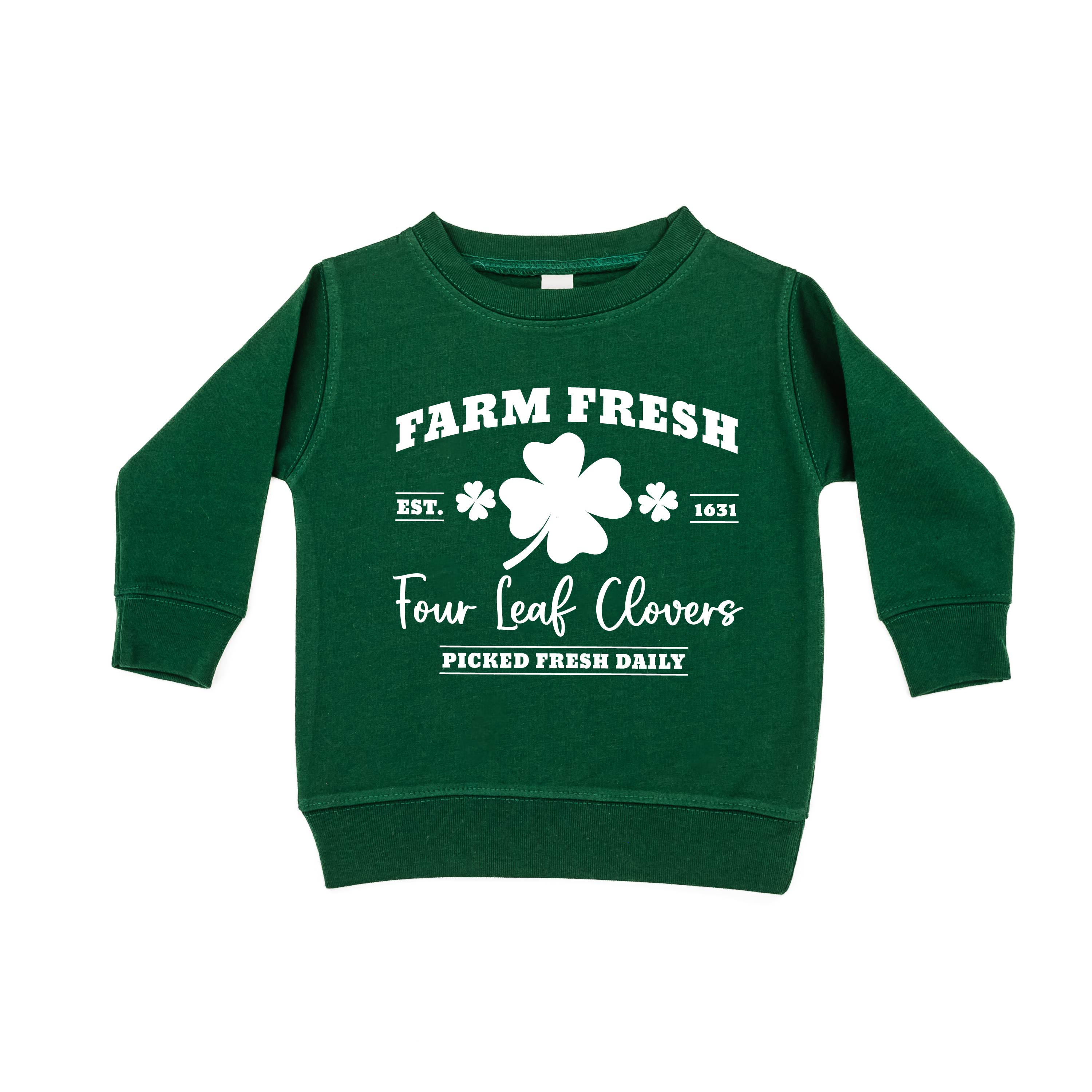 Farm Fresh Four Leaf Clovers - Child Sweater Little Mama Shirt Shop