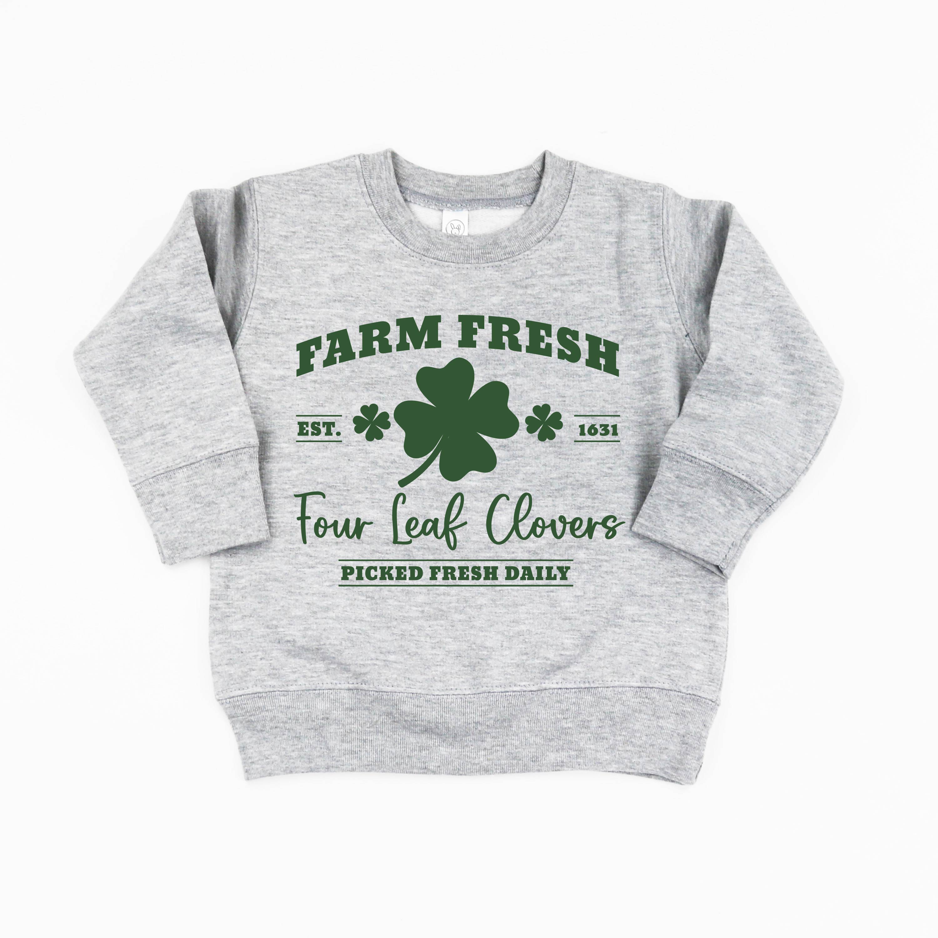 Farm Fresh Four Leaf Clovers - Child Sweater Little Mama Shirt Shop