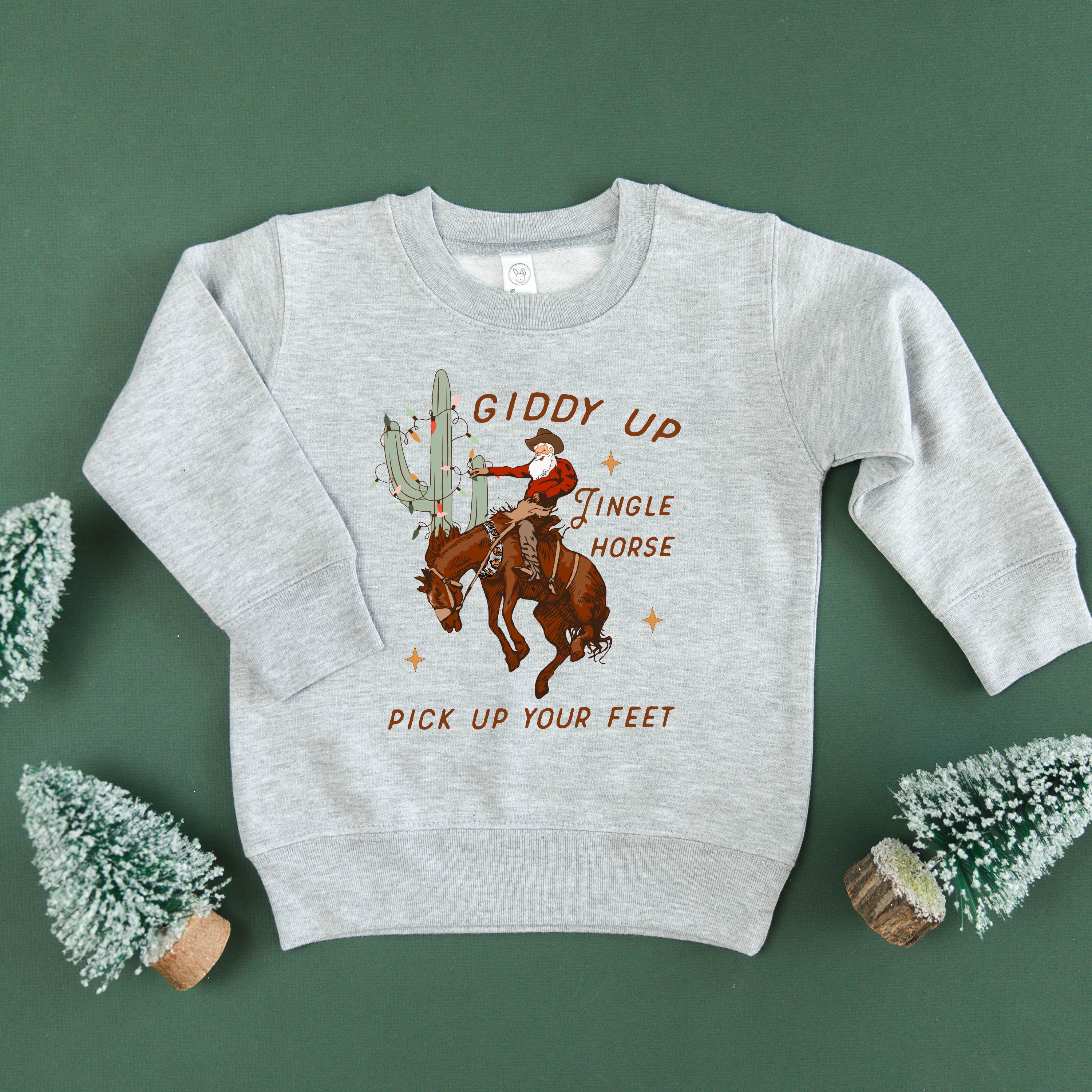 Giddy Up Jingle Horse - Child Sweater Little Mama Shirt Shop