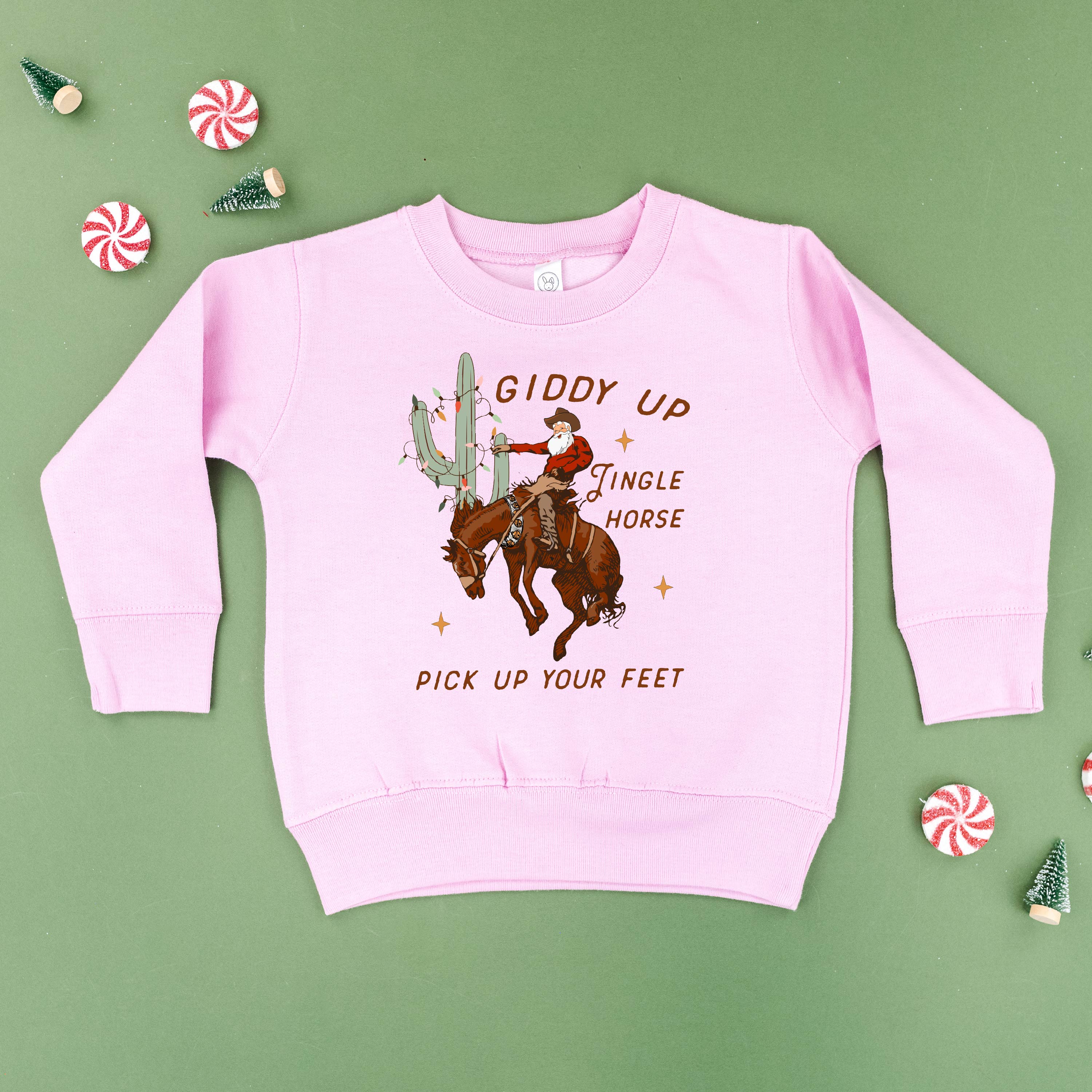 Giddy Up Jingle Horse - Child Sweater Little Mama Shirt Shop