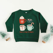 Have A Cup Of Cheer - Child Sweater Little Mama Shirt Shop