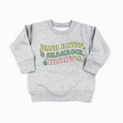 Irish Kisses & Shamrock Wishes - Child Sweater Little Mama Shirt Shop