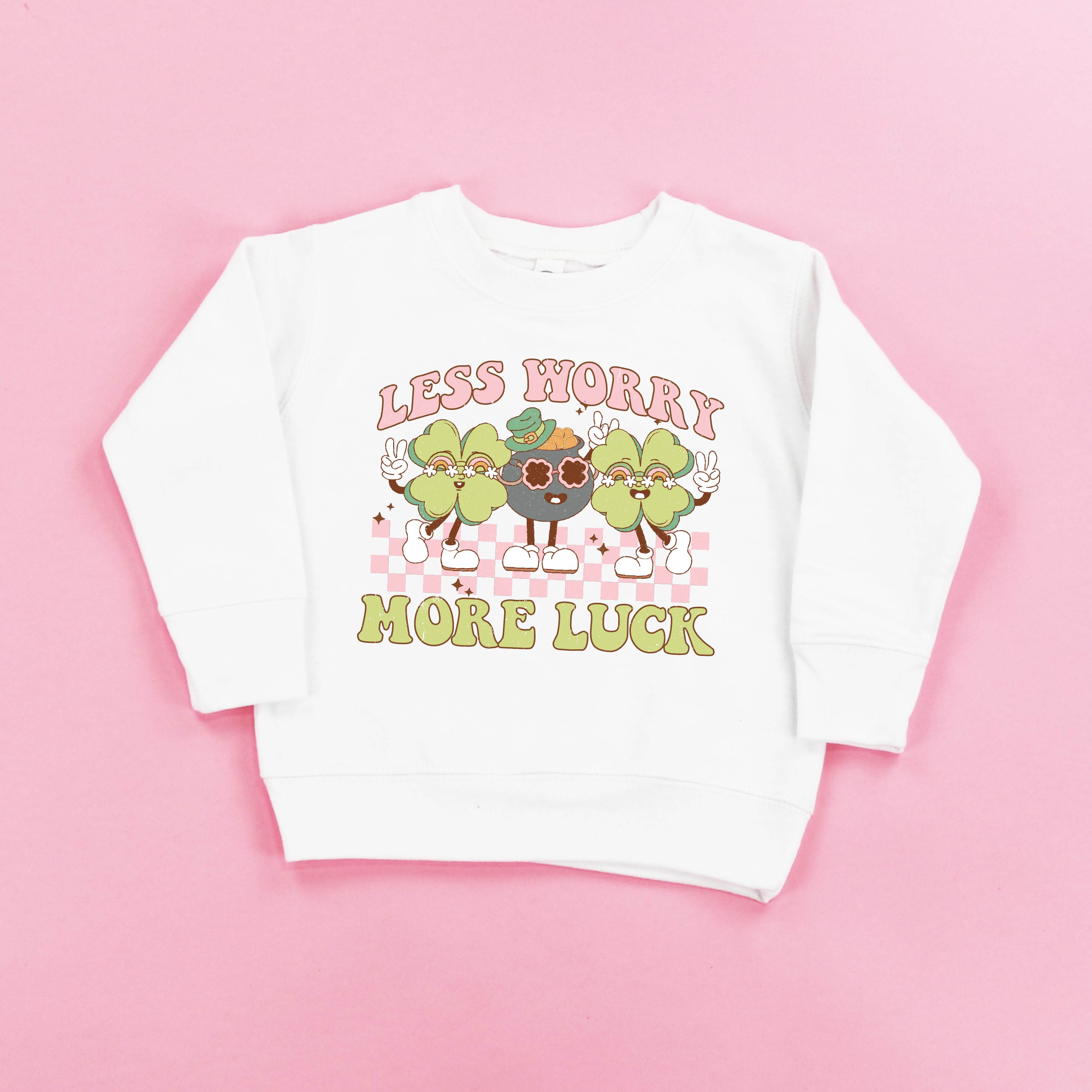 Less Worry More Luck - Child Sweater Little Mama Shirt Shop