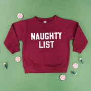Naughty List - Child Sweater Little Mama Shirt Shop