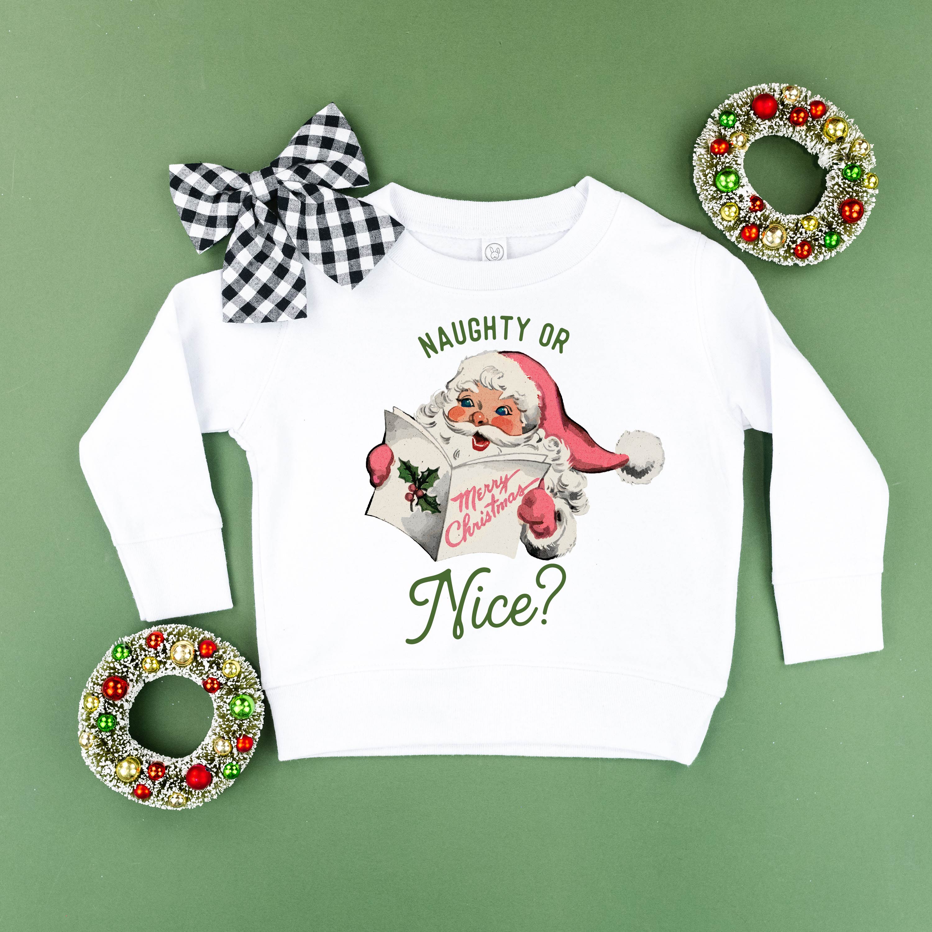 Naughty Or Nice? - Child Sweater Little Mama Shirt Shop