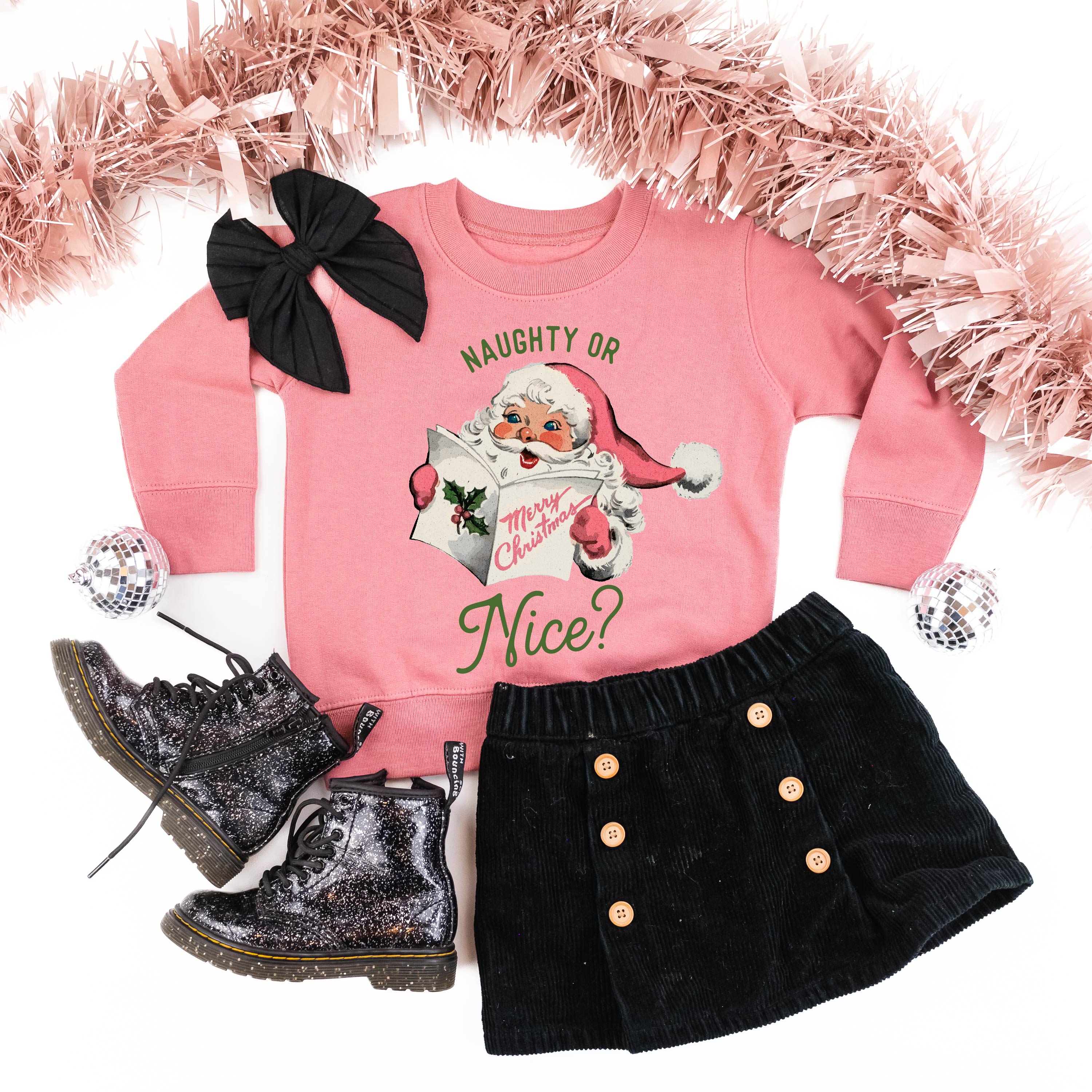 Naughty Or Nice? - Child Sweater Little Mama Shirt Shop