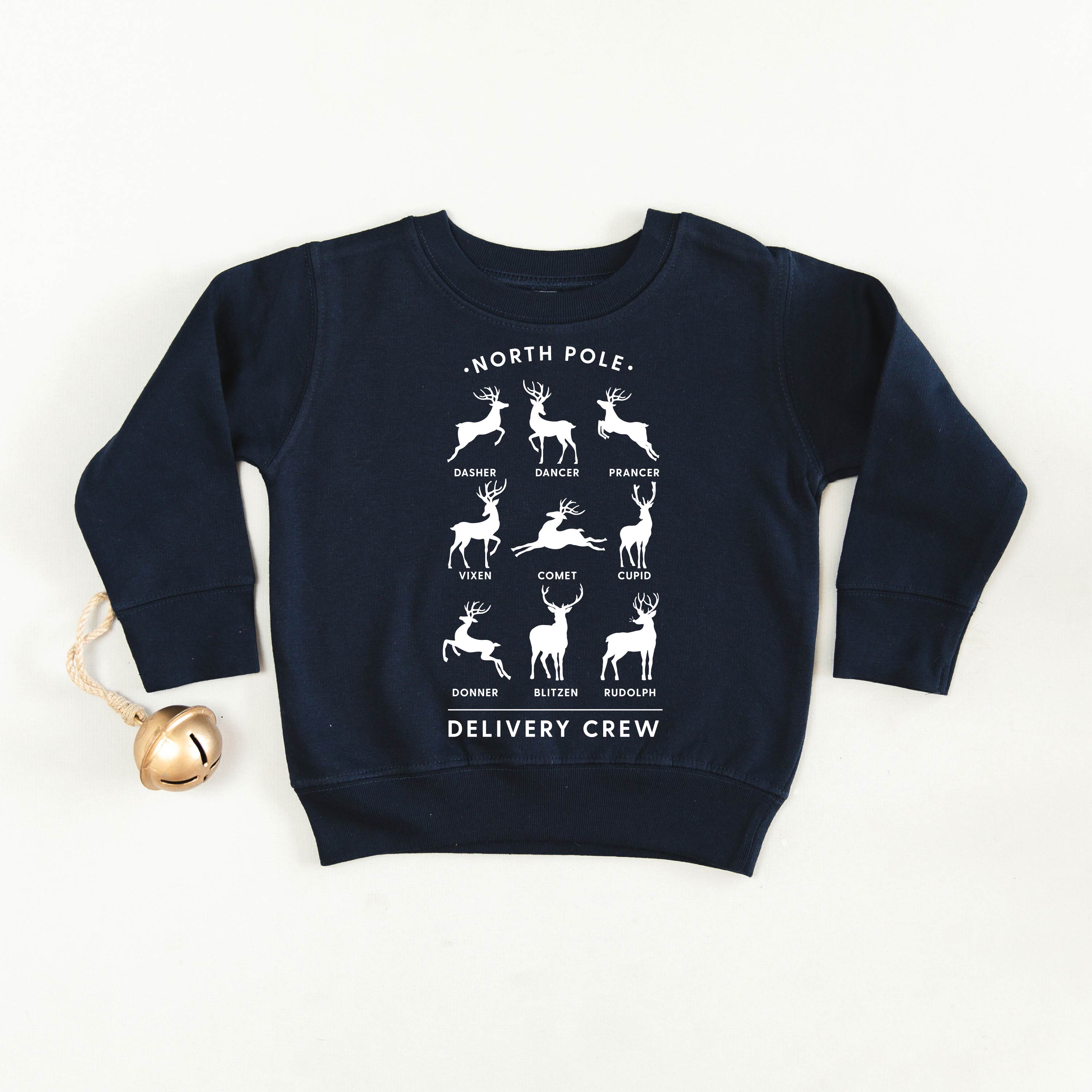 Reindeer - North Pole Delivery Crew - Child Sweater Little Mama Shirt Shop