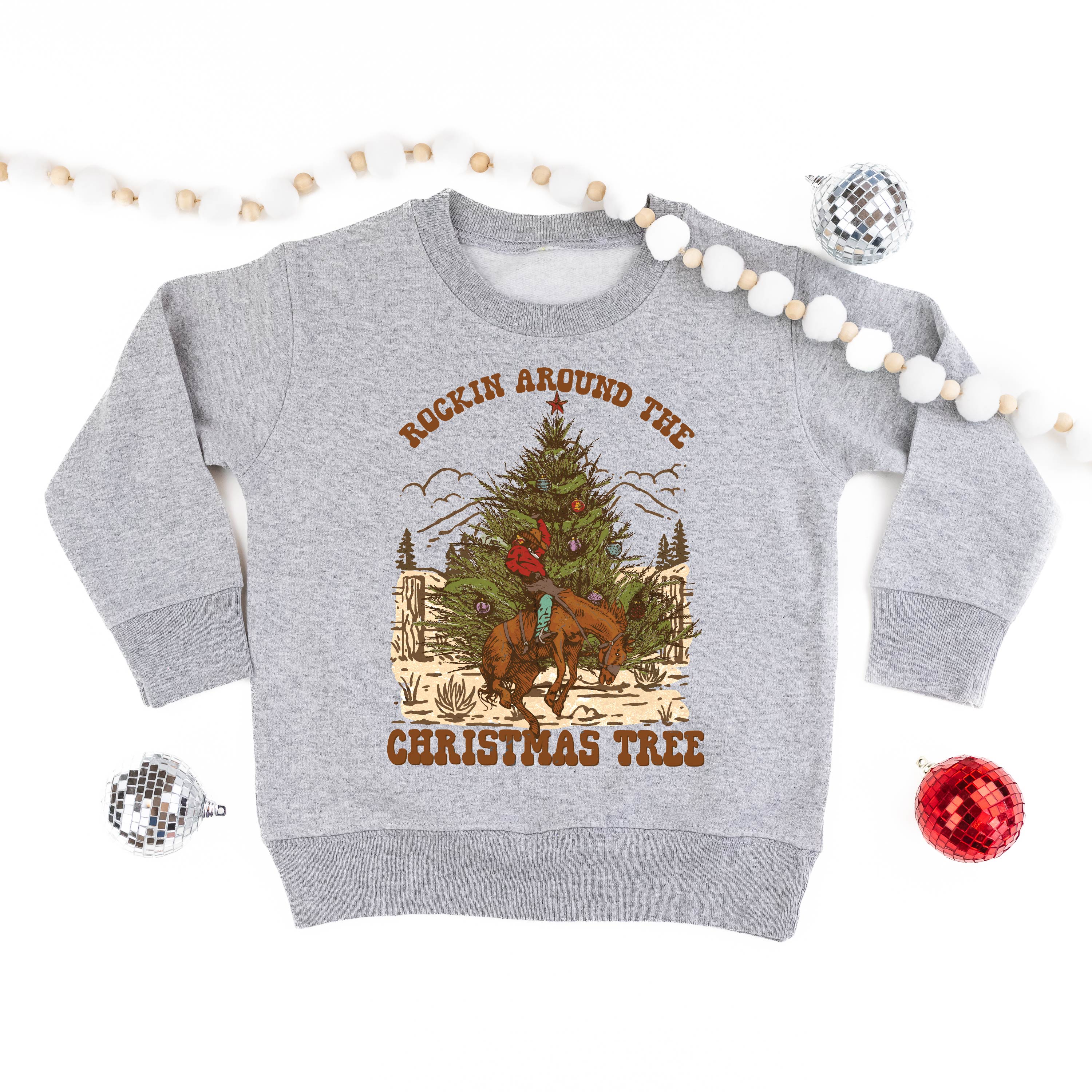 Rockin Around The Christmas Tree - Child Sweater Little Mama Shirt Shop