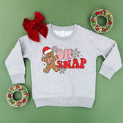 Oh Snap - Gingerbread Man - Child Sweater Little Mama Shirt Shop
