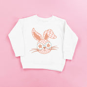 PINK Checkered Bunny - Child Sweater Little Mama Shirt Shop