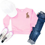 Sister - Chocolate Bunny (pocket) - Child Sweater Little Mama Shirt Shop