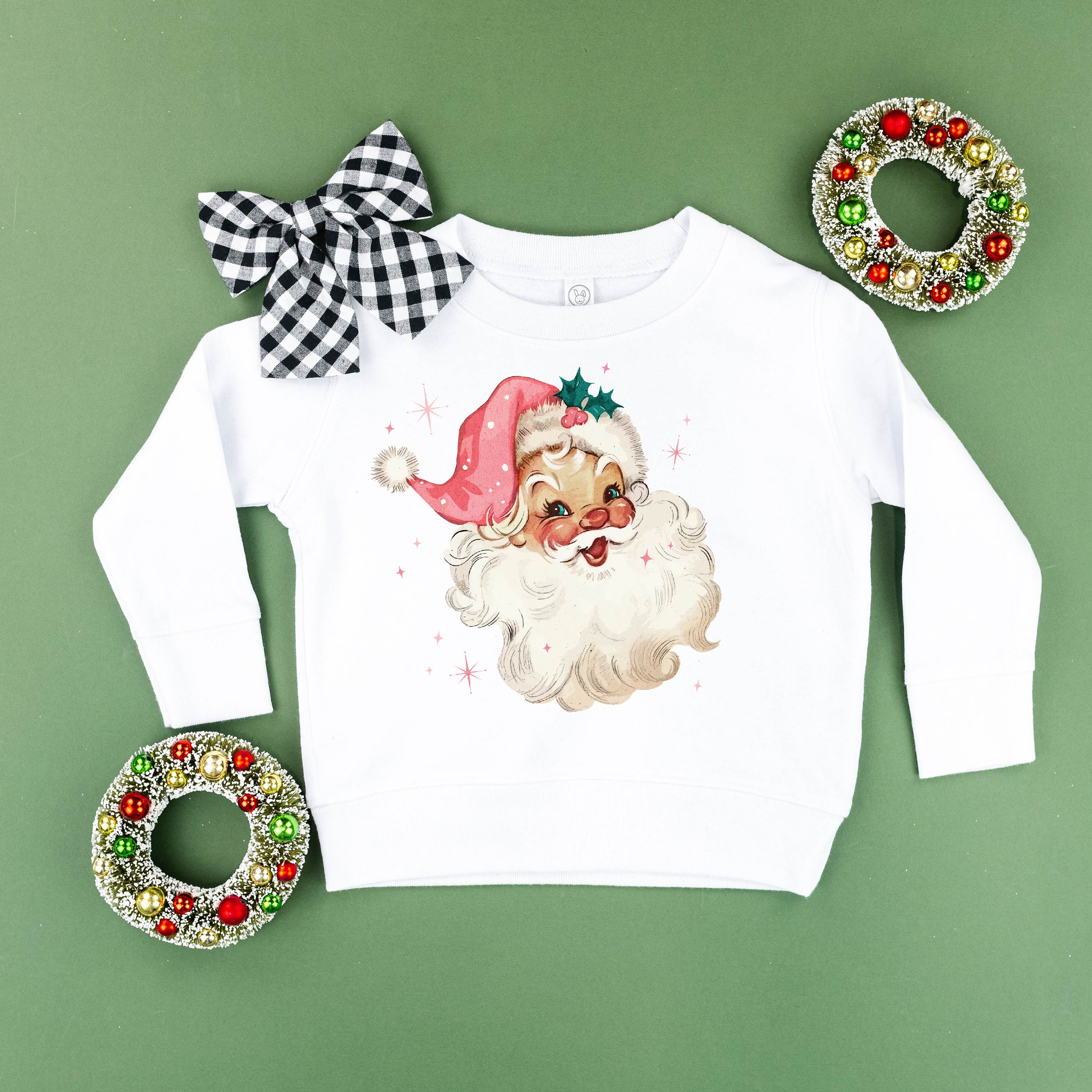 Watercolor Santa - Child Sweater Little Mama Shirt Shop