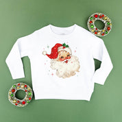 Watercolor Santa - Child Sweater Little Mama Shirt Shop