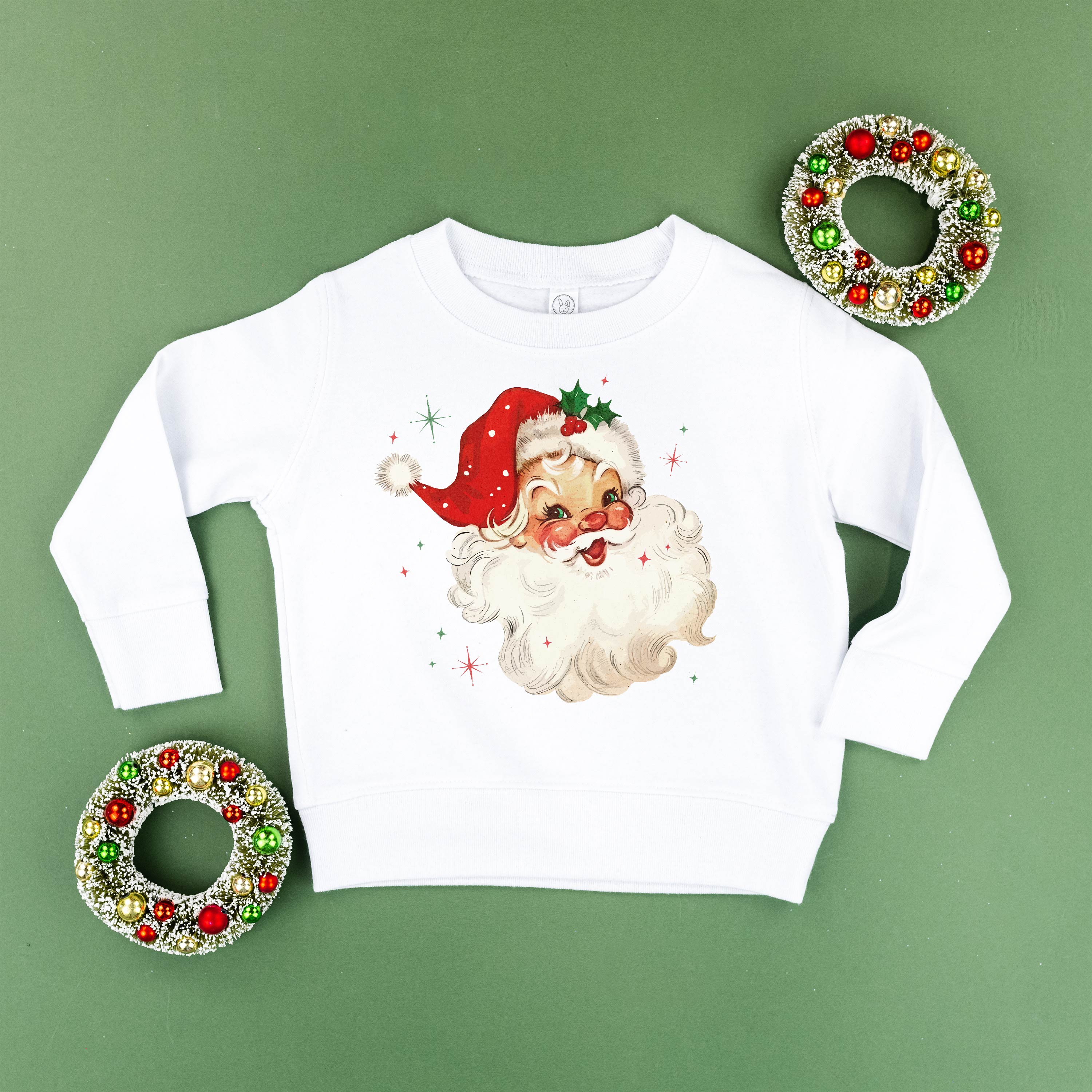 Watercolor Santa - Child Sweater Little Mama Shirt Shop