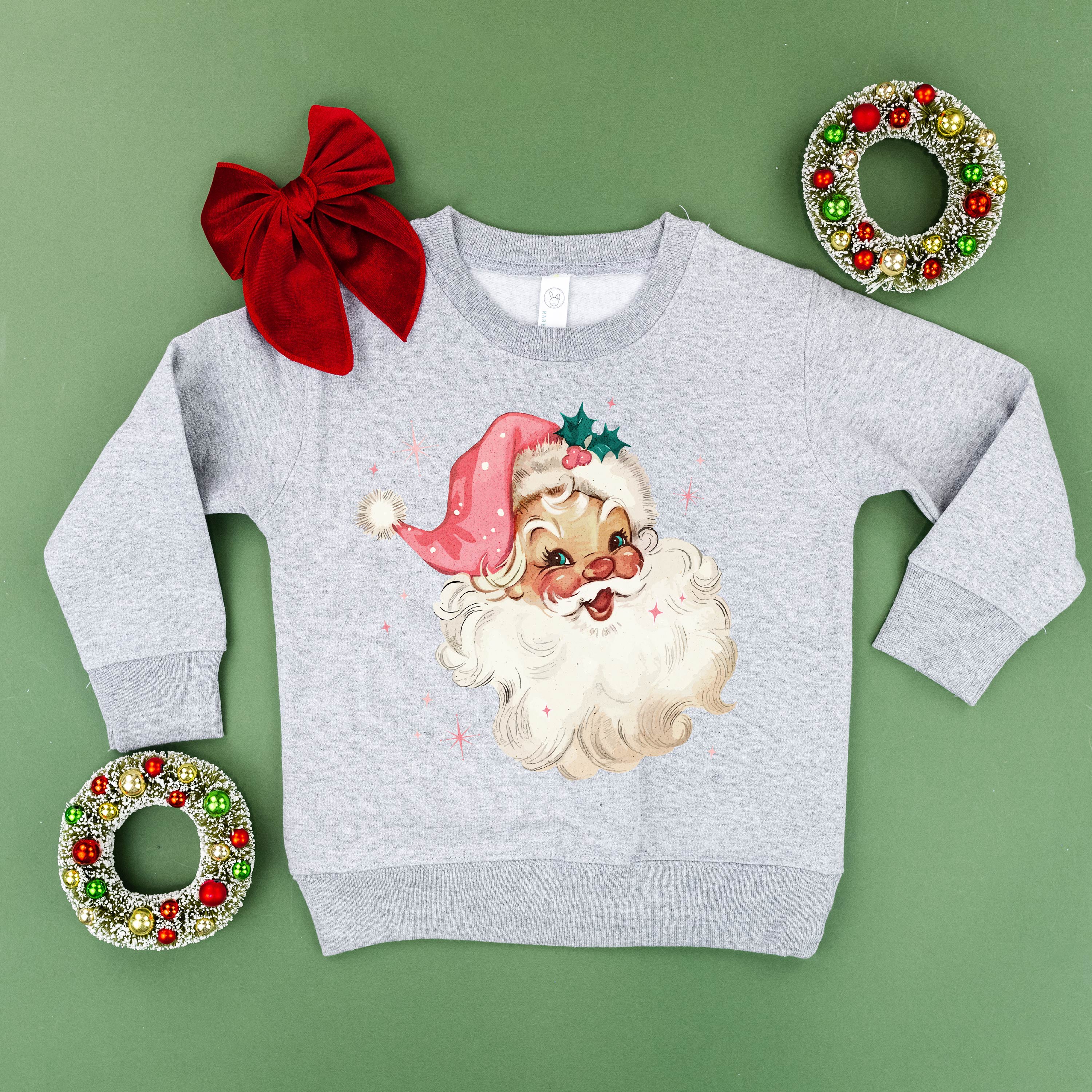 Watercolor Santa - Child Sweater Little Mama Shirt Shop