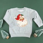 Watercolor Santa - Child Sweater Little Mama Shirt Shop