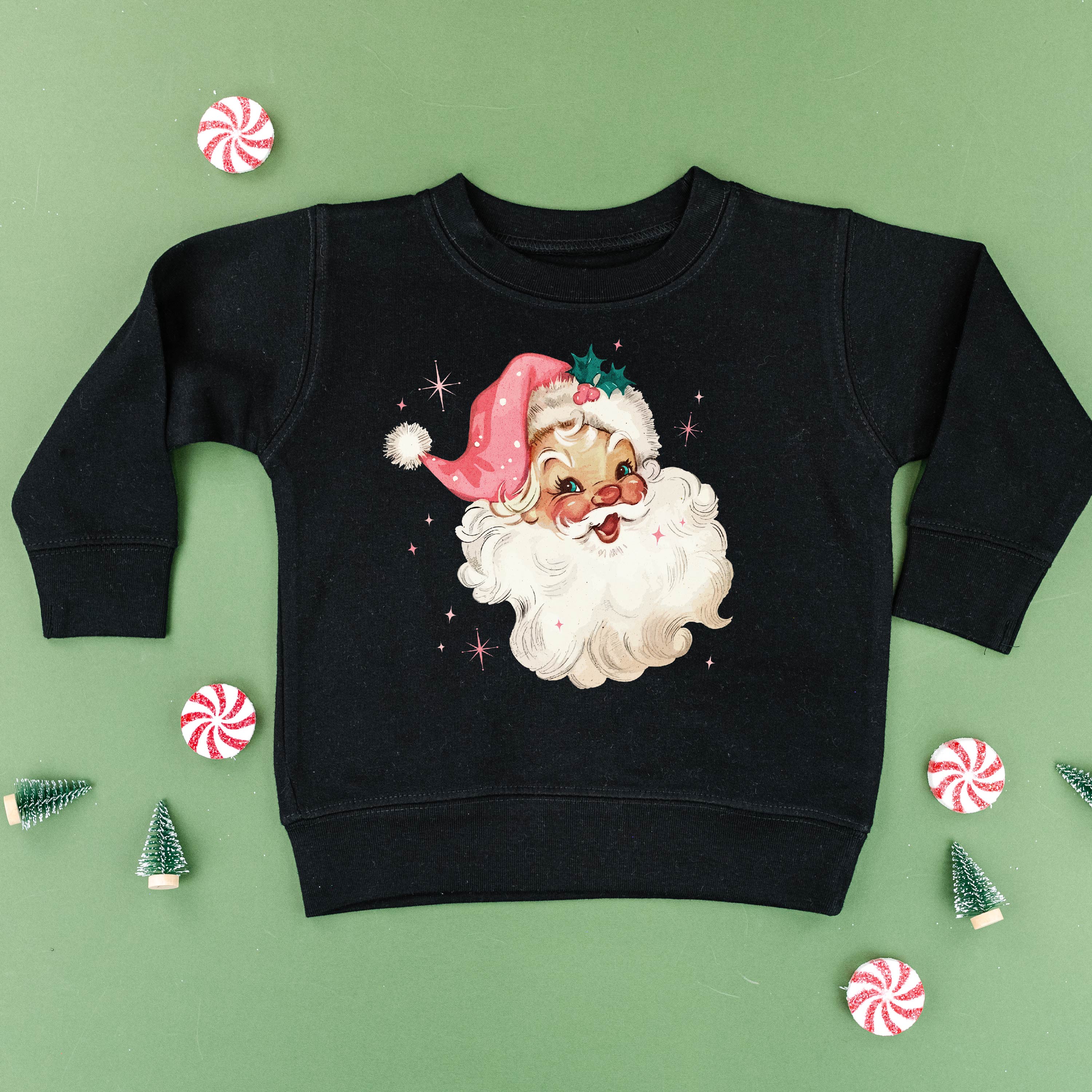Watercolor Santa - Child Sweater Little Mama Shirt Shop