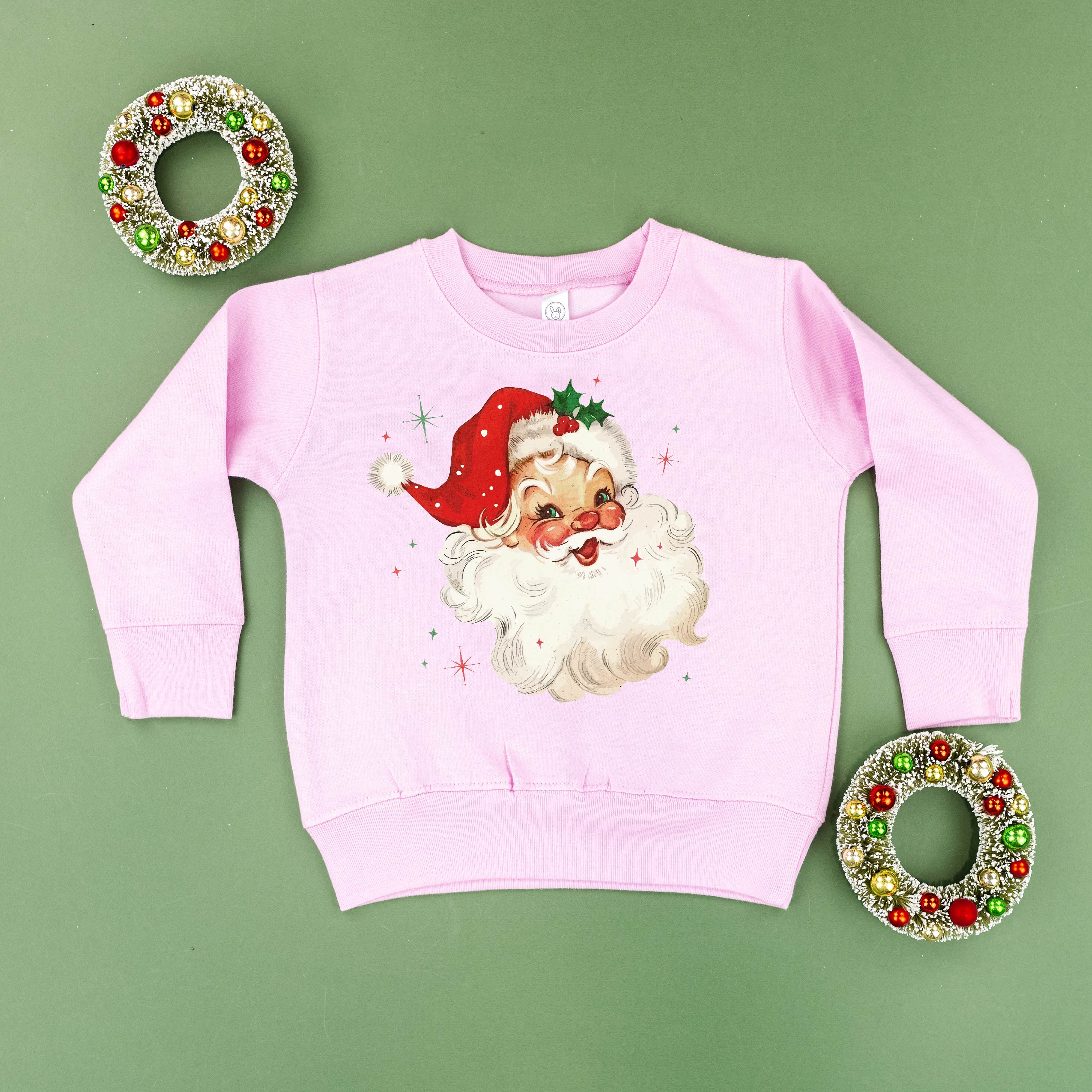 Watercolor Santa - Child Sweater Little Mama Shirt Shop