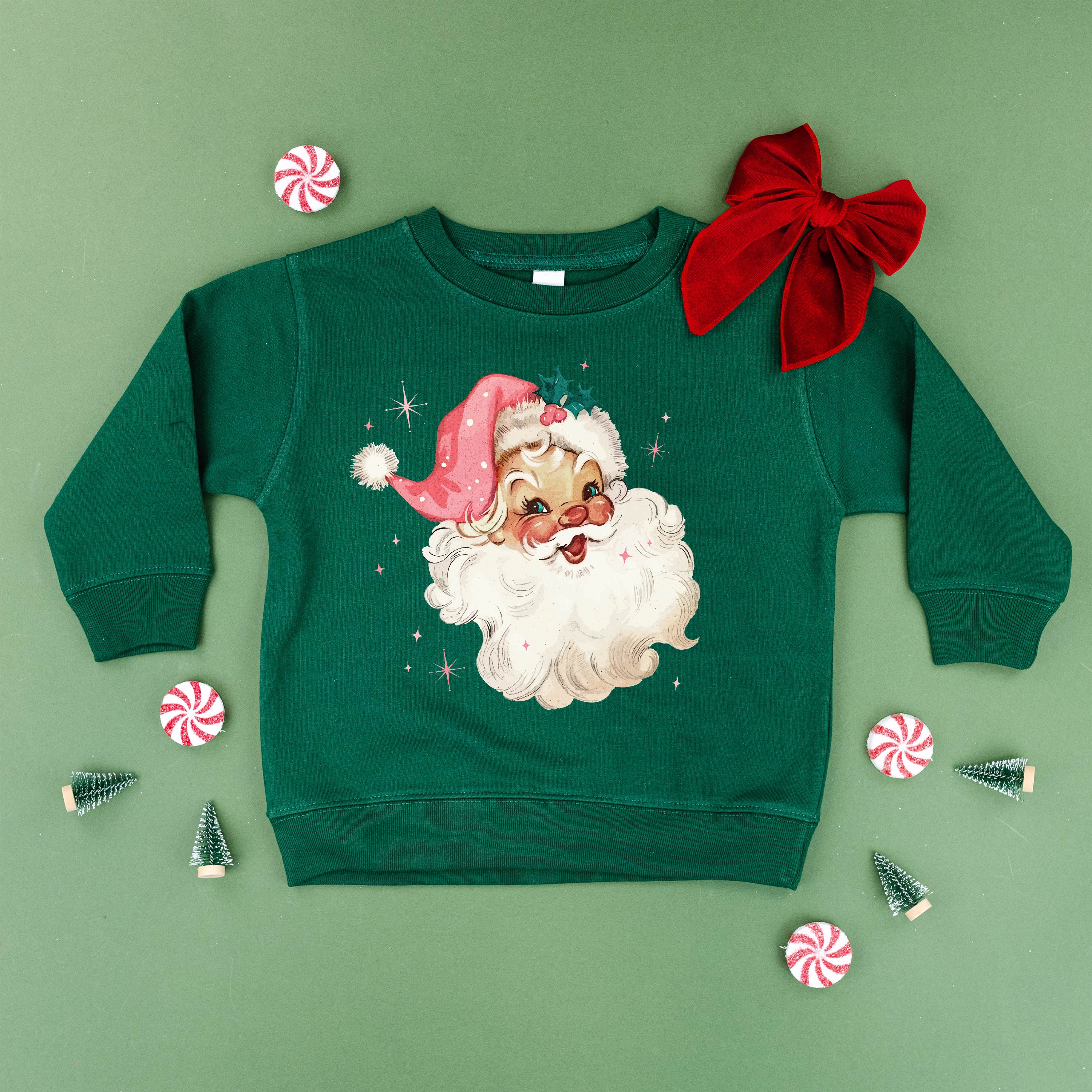 Watercolor Santa - Child Sweater Little Mama Shirt Shop