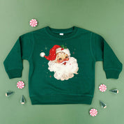 Watercolor Santa - Child Sweater Little Mama Shirt Shop