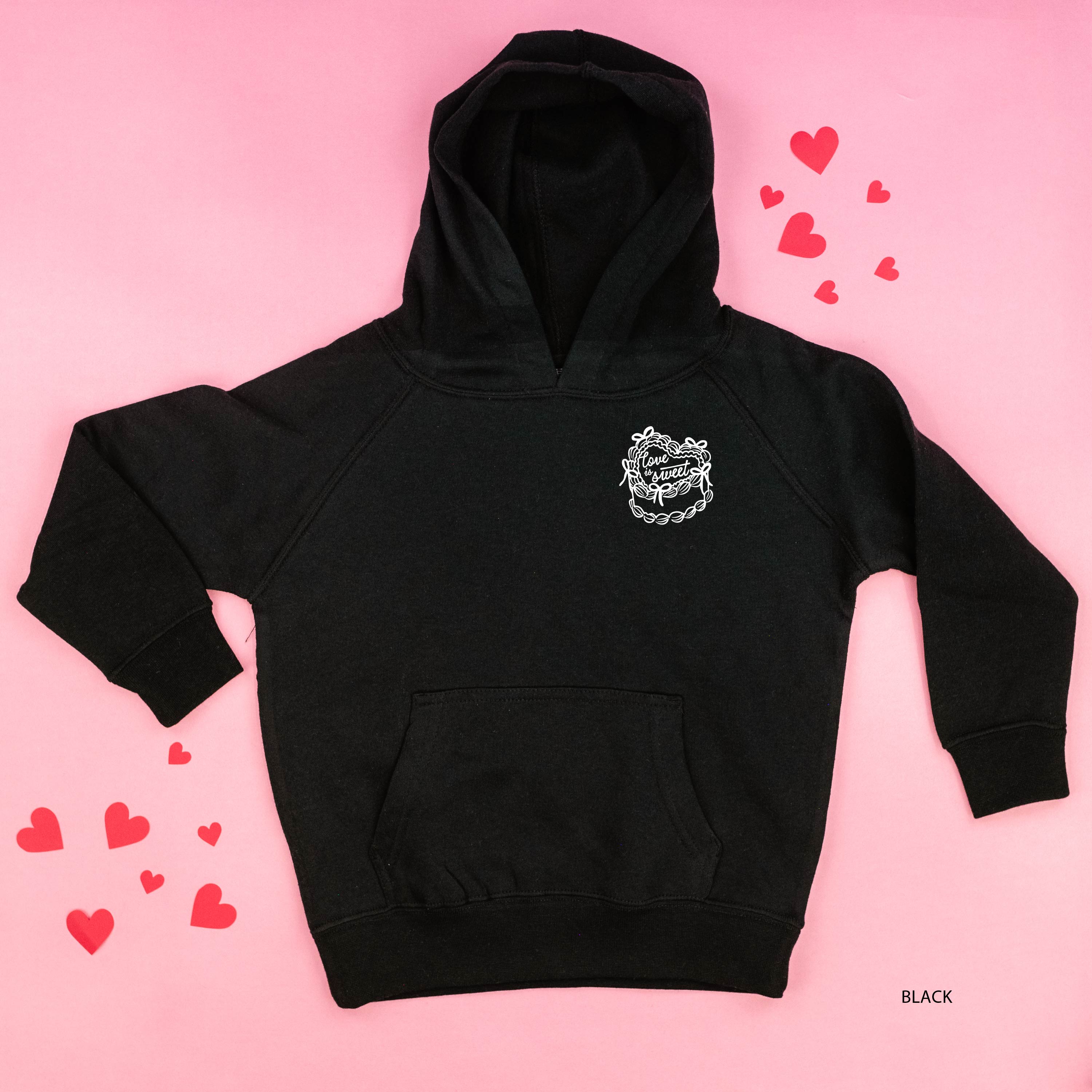 Love Is Sweet (pocket) - Child Hoodie Little Mama Shirt Shop LLC