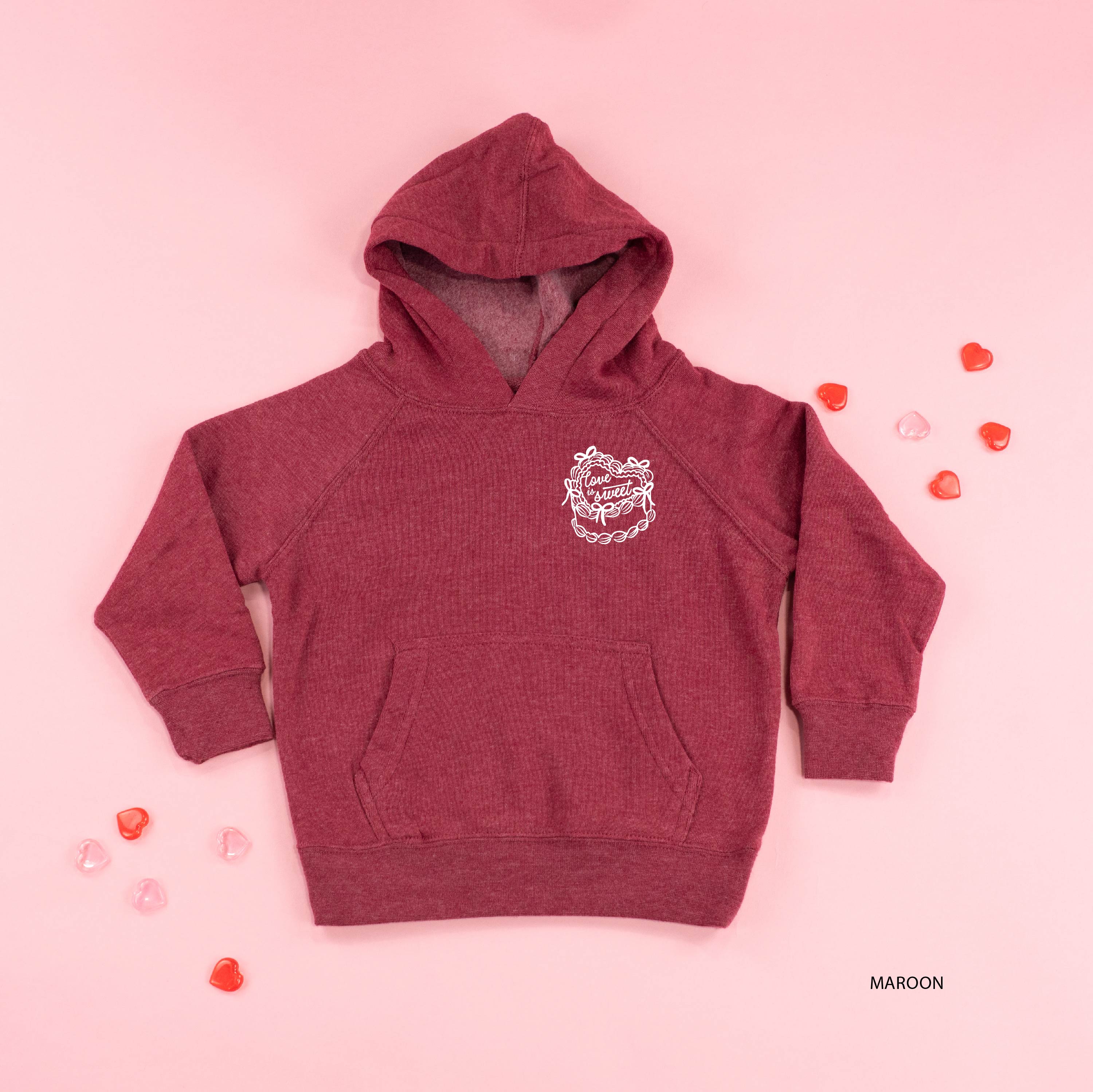 Love Is Sweet (pocket) - Child Hoodie Little Mama Shirt Shop LLC