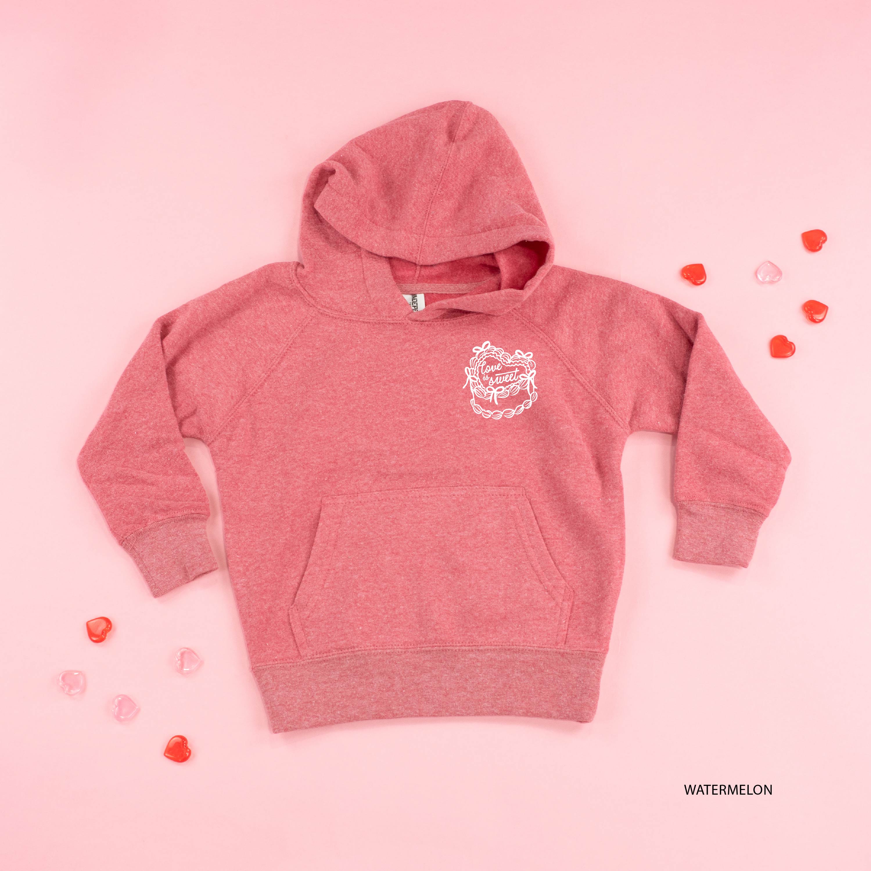 Love Is Sweet (pocket) - Child Hoodie Little Mama Shirt Shop LLC