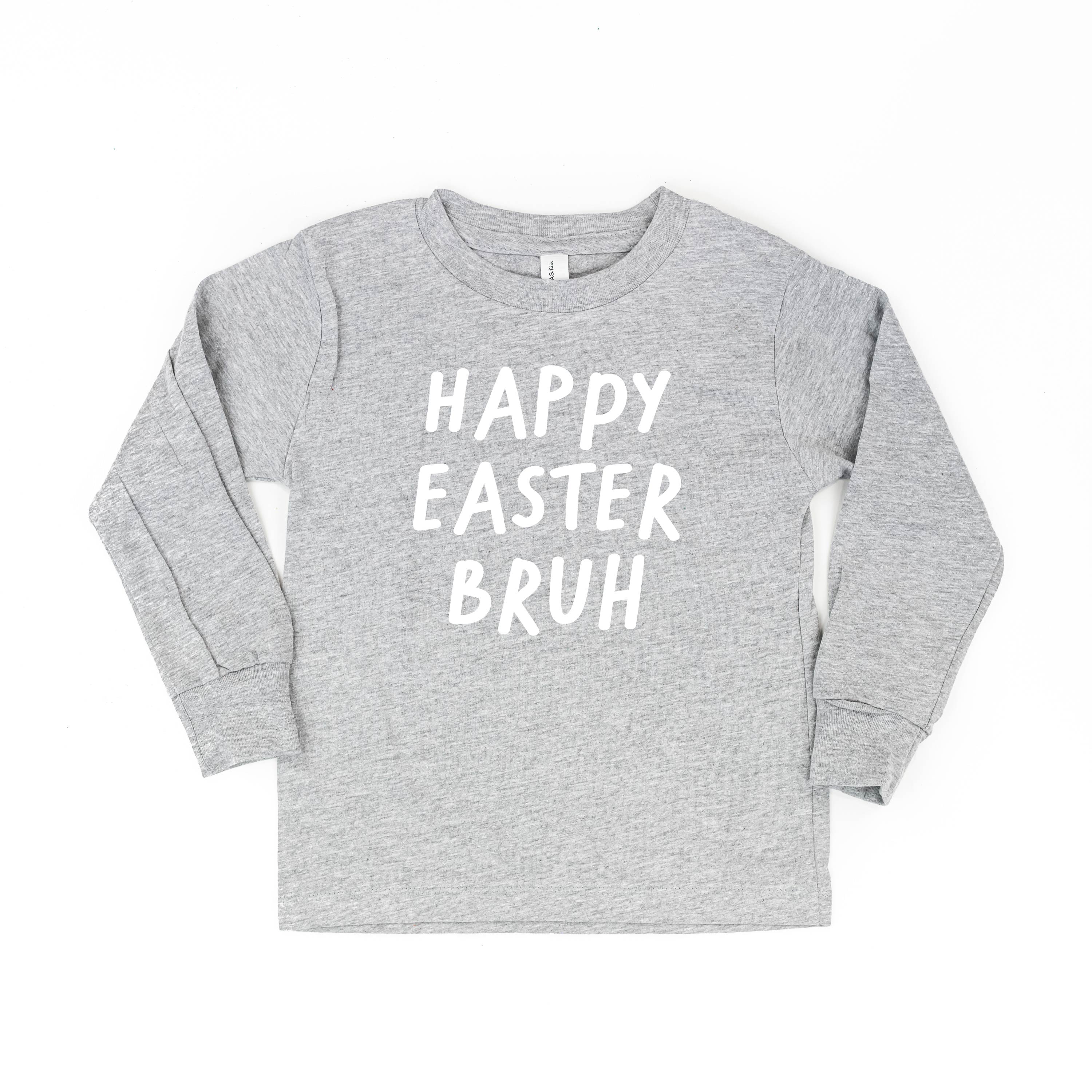 Happy Easter Bruh - Child LONG SLEEVE Tee Little Mama Shirt Shop