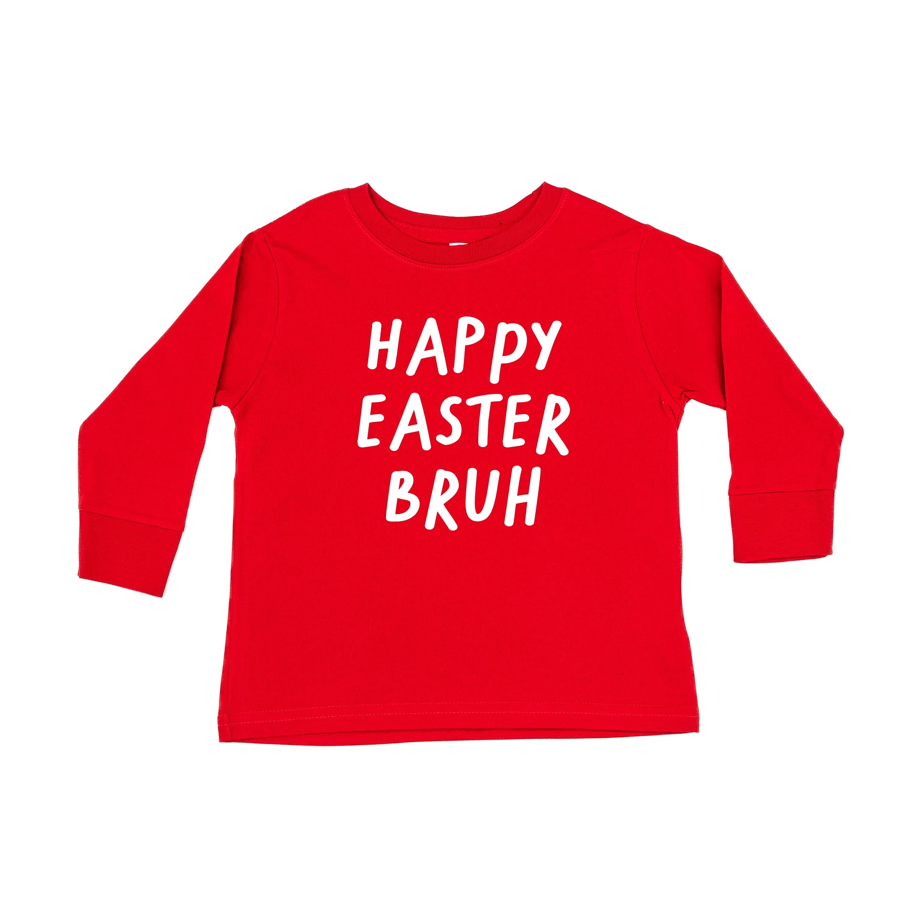 Happy Easter Bruh - Child LONG SLEEVE Tee Little Mama Shirt Shop