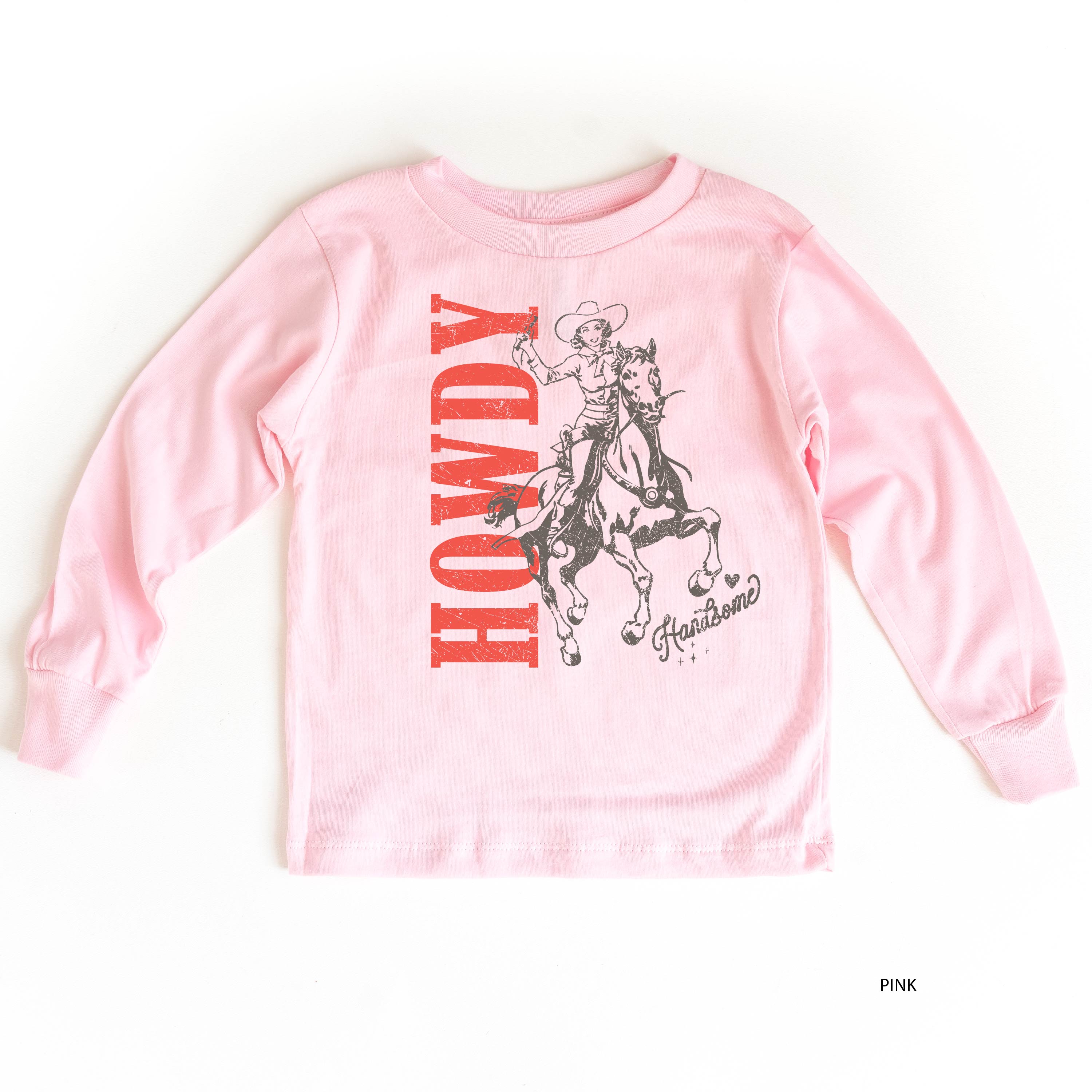 Howdy Handsome - Child Long Sleeve Tee Little Mama Shirt Shop
