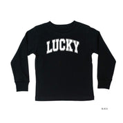Lucky - Varsity Outline - Child Long Sleeve Tee Little Mama Shirt Shop