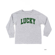 Lucky - Varsity Outline - Child Long Sleeve Tee Little Mama Shirt Shop