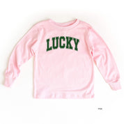 Lucky - Varsity Outline - Child Long Sleeve Tee Little Mama Shirt Shop