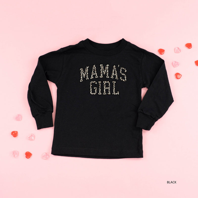 Mama's Girl (Varsity Leopard) - Child LONG SLEEVE Tee