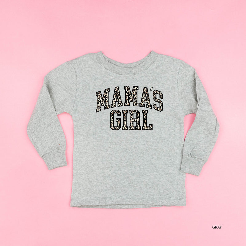 Mama's Girl (Varsity Leopard) - Child LONG SLEEVE Tee