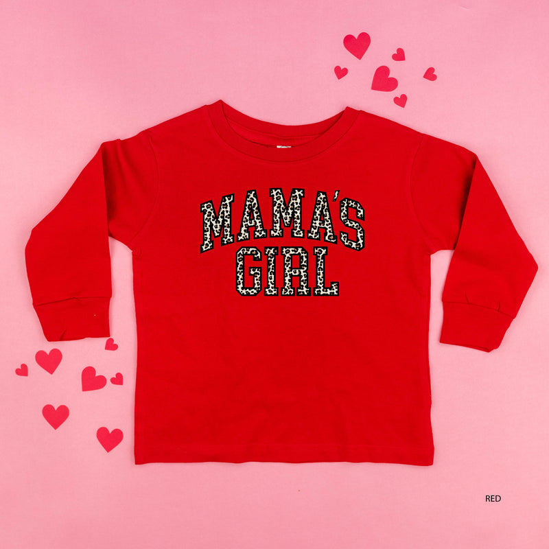 Mama's Girl (Varsity Leopard) - Child LONG SLEEVE Tee