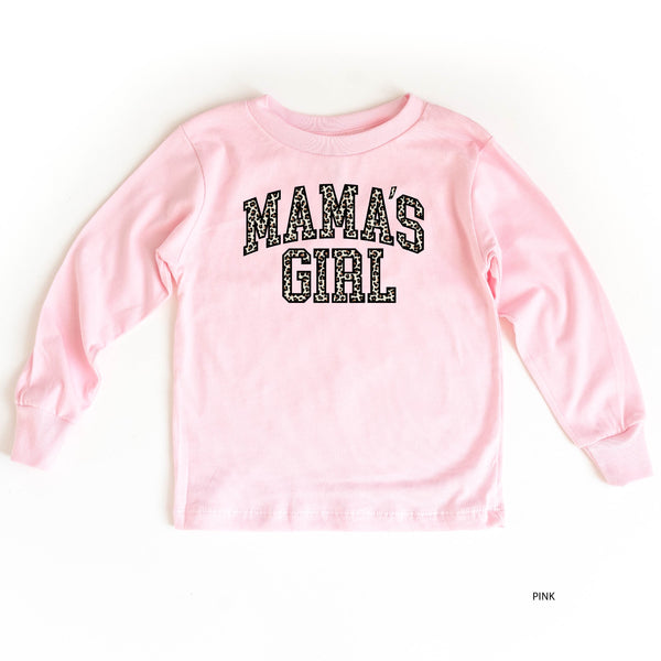 Mama's Girl (Varsity Leopard) - Child LONG SLEEVE Tee