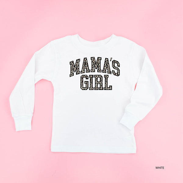 Mama's Girl (Varsity Leopard) - Child LONG SLEEVE Tee