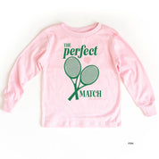 Tennis - The Perfect Match - Child Long Sleeve Tee Little Mama Shirt Shop