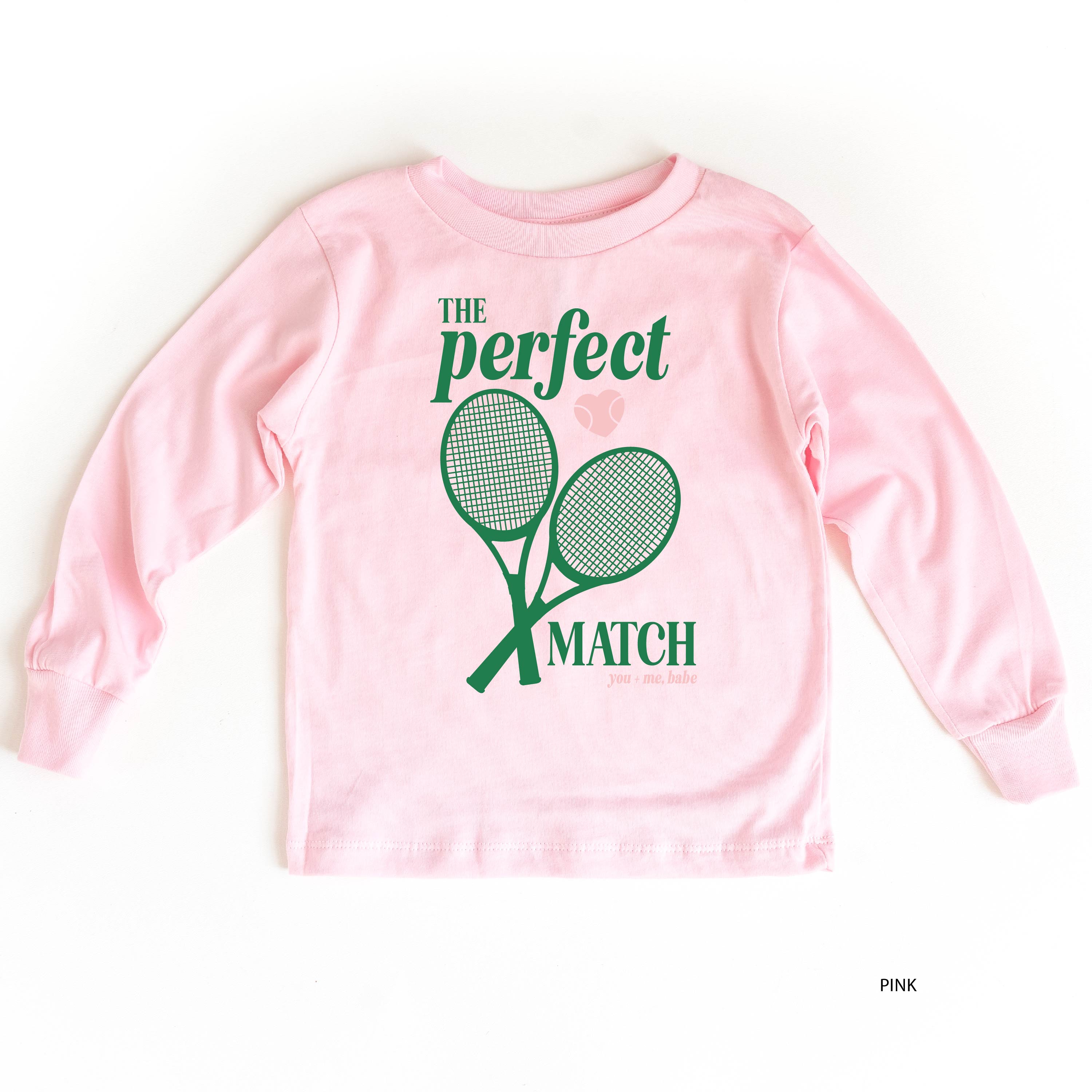 Tennis - The Perfect Match - Child Long Sleeve Tee Little Mama Shirt Shop