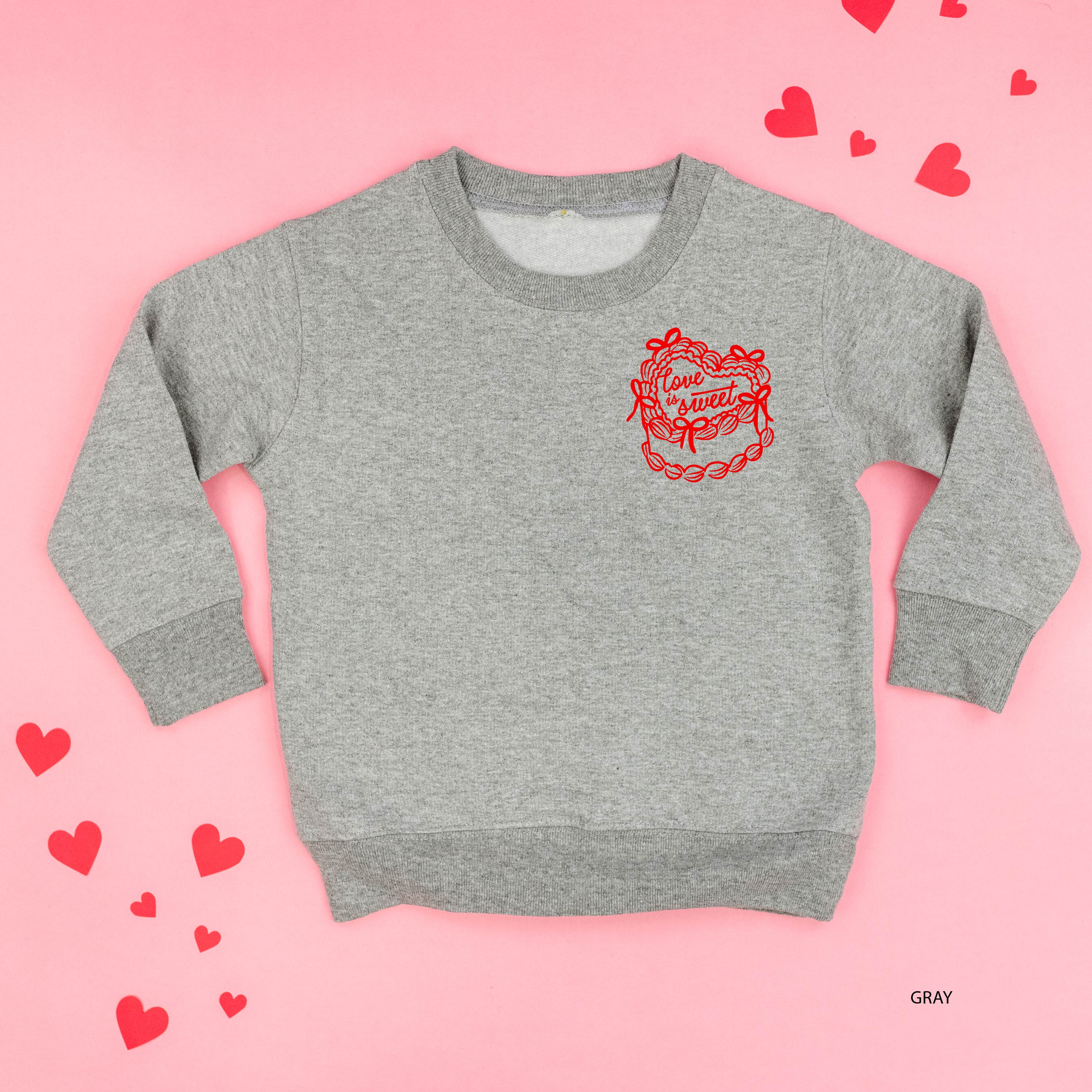 Love Is Sweet (pocket) - Child Sweater Little Mama Shirt Shop