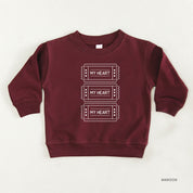 Ticket To My Heart - Child Sweater Little Mama Shirt Shop