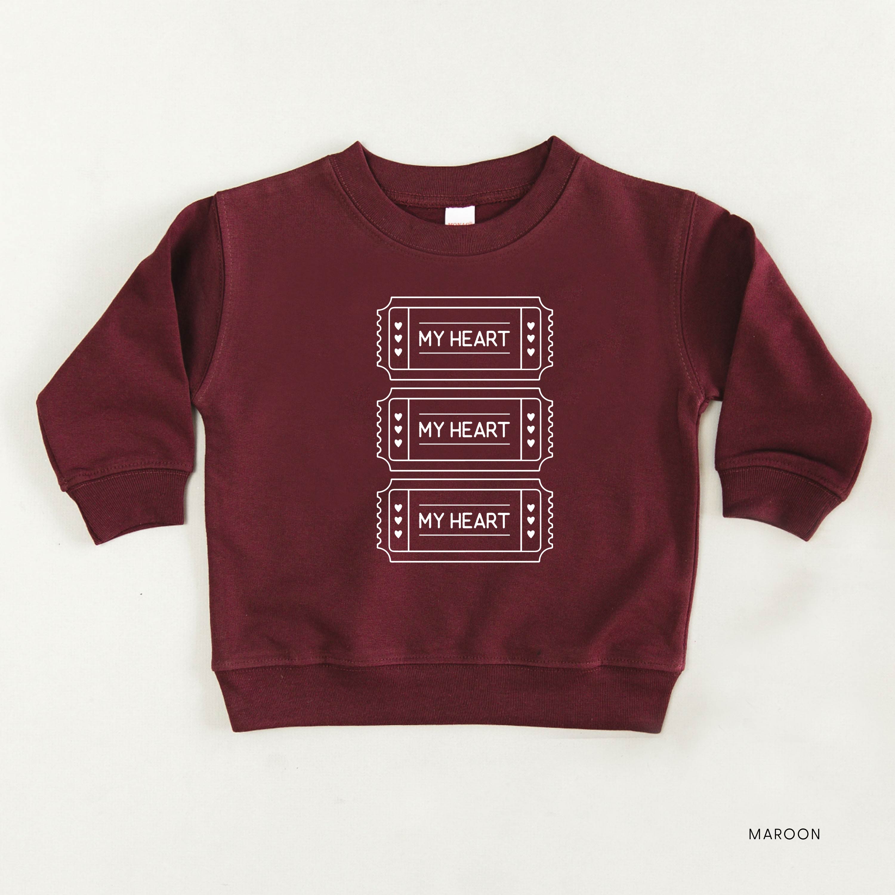 Ticket To My Heart - Child Sweater Little Mama Shirt Shop