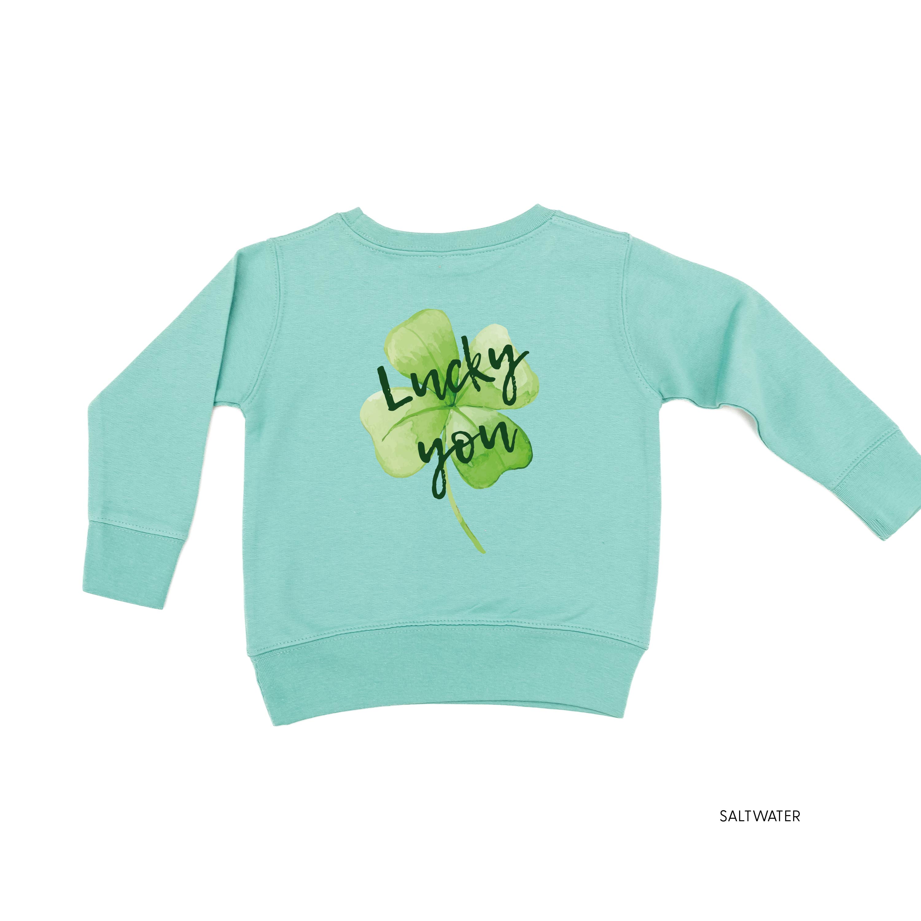 Watercolor Lucky You (pf&b) - Child Sweater Little Mama Shirt Shop