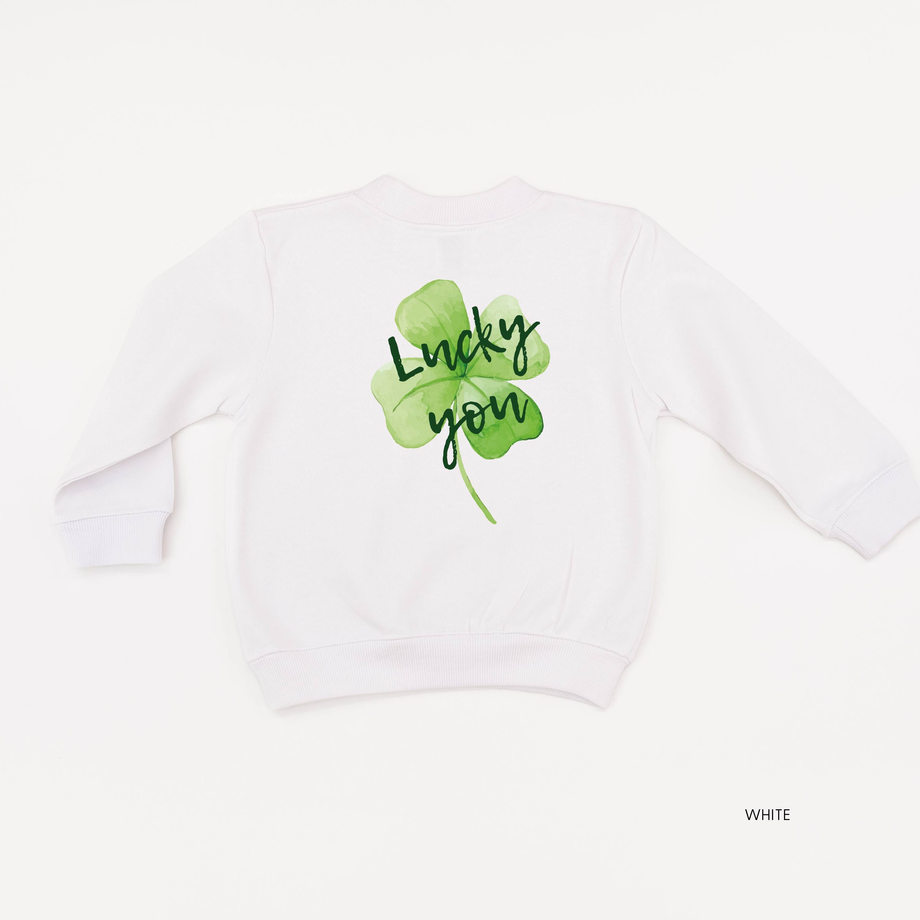 Watercolor Lucky You (pf&b) - Child Sweater Little Mama Shirt Shop