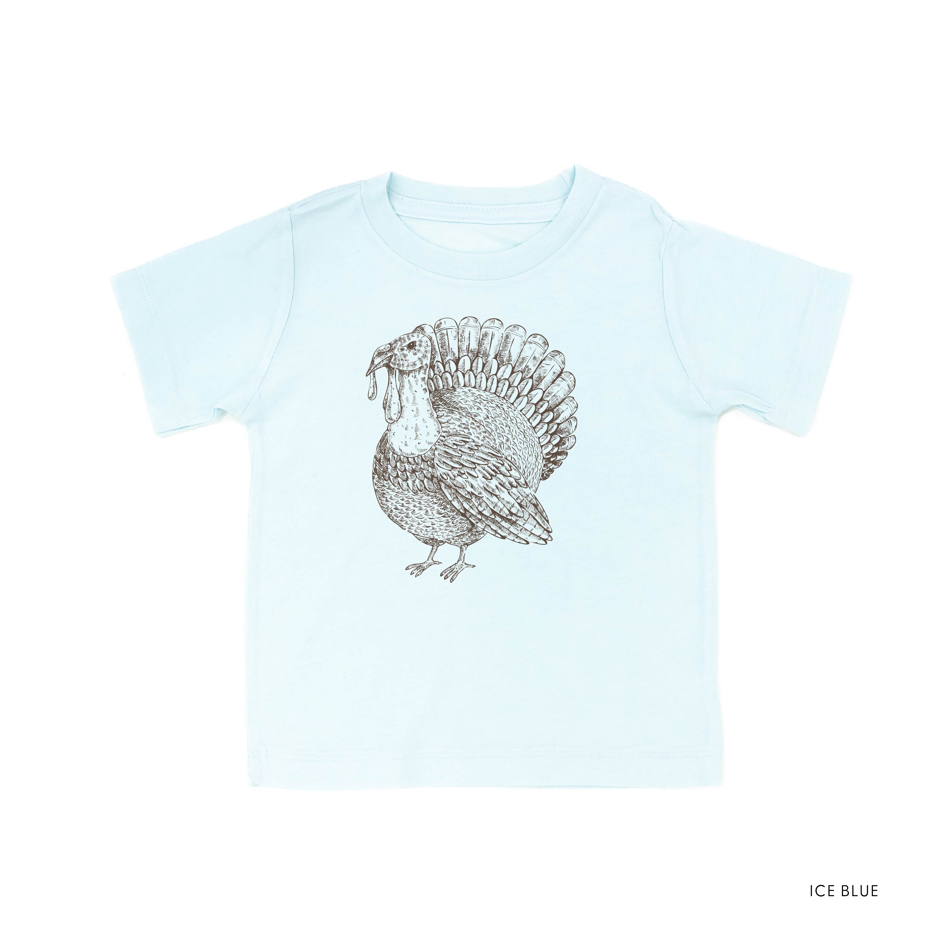 Thanksgiving Turkey Sketch - Child Tee Little Mama Shirt Shop