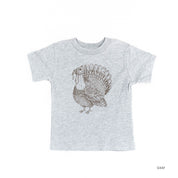 Thanksgiving Turkey Sketch - Child Tee Little Mama Shirt Shop